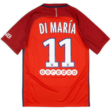 Camiseta de visitante del Paris Saint-Germain 2016-17 Di Maria #11 - 6/10 - (S)
