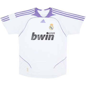 2007-08 Real Madrid Home Shirt - 4/10 - (15-16 Years)