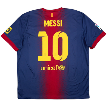 2012-13 Barcelona Home Shirt Messi #10 - 6/10 - (XL)