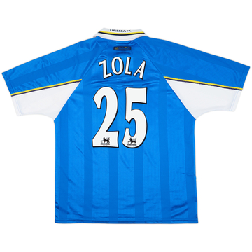 1997-99 Chelsea Home Shirt Zola #25 - 8/10 - (XL)