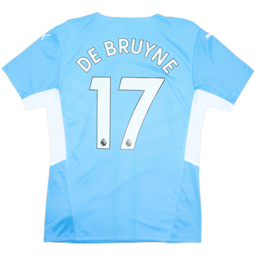2021-22 Manchester City Authentic Home Shirt De Bruyne #17 (L)