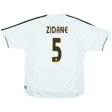 2003-04 Real Madrid Home Shirt Zidane #5 - 6/10 - (L)