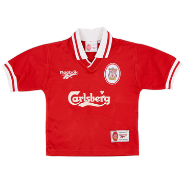1996-98 Liverpool Home Shirt - 8/10 - (S.Boys)