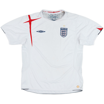 2005-07 England Home Shirt - 4/10 - (L)