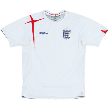 2005-07 England Home Shirt - 5/10 - (L)
