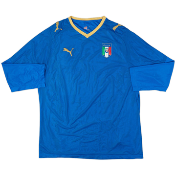 2007-08 Italy Home L/S Shirt - 8/10 - (XL)