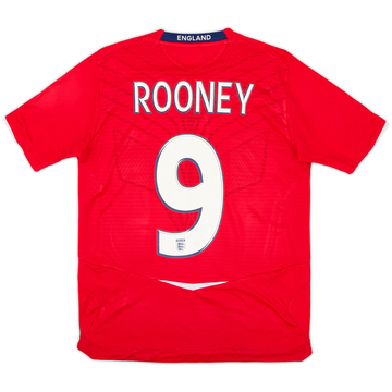 2008-10 England Away Shirt Rooney #9 - 8/10 - (XL.Boys)