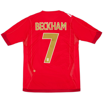 2006-08 England Away Shirt Beckham #7 - 5/10 - (S)