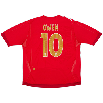 2006-08 England Away Shirt Owen #10 - 6/10 - (XXL)