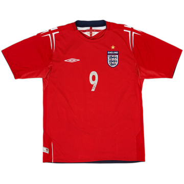 2004-06 England Away Shirt #9 - 4/10 - (M)