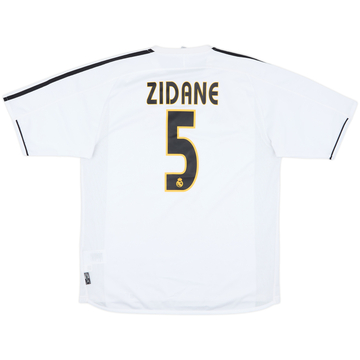2003-04 Real Madrid Home Shirt Zidane #5 - 10/10 - (M)