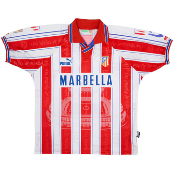 1996-97 Atletico Madrid Home Shirt - 6/10 - (XL)
