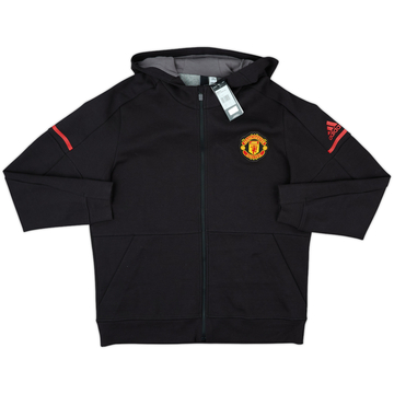 2017-18 Manchester United adidas Anthem Hooded Track Jacket (XL)