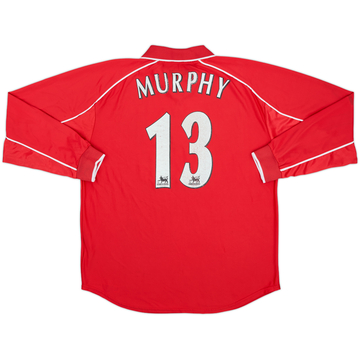 2000-02 Liverpool Home L/S Shirt Murphy #13 - 6/10 - (L)