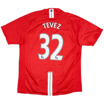 2007-09 Manchester United Home Shirt Tevez #32 - 9/10 - (L)