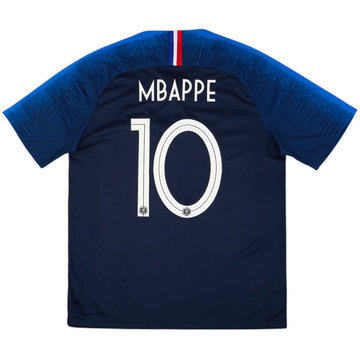 2018 France Home Shirt Mbappe #10 - 6/10 - (L)