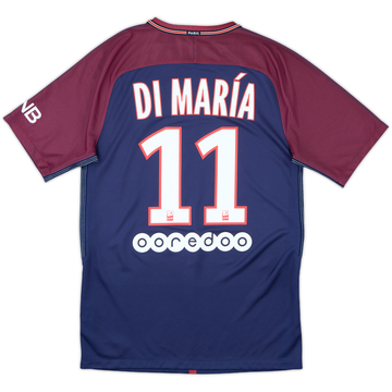 2017-18 Paris Saint-Germain Home Shirt Di Maria #11 - 10/10 - (S)