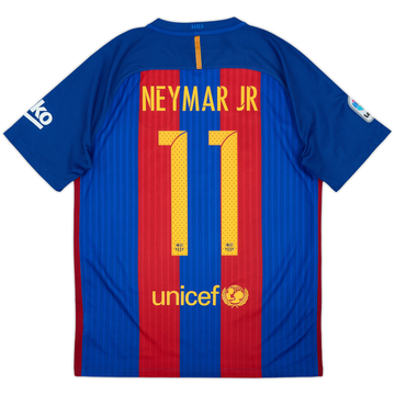 2016-17 Barcelona Home Shirt Neymar Jr #11 - 8/10 - (M)