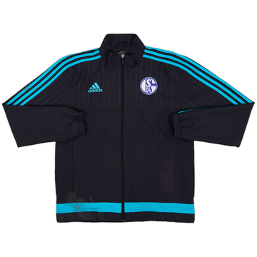 2015-16 Schalke adidas Track Jacket - 5/10 - (M)