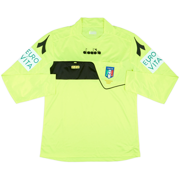 2018-19 Italy Diadora Referee L/S Shirt - 8/10 - (M)