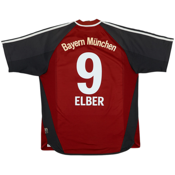 2001-02 Bayern Munich Home Shirt Elber #9 - 6/10 - (M)