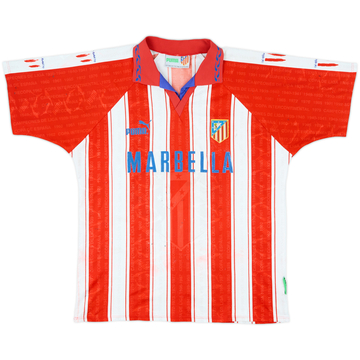 1995-96 Atletico Madrid Home Shirt - 5/10 - (L)