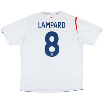 2005-07 England Home Shirt Lampard #8 - 5/10 - (3XL)