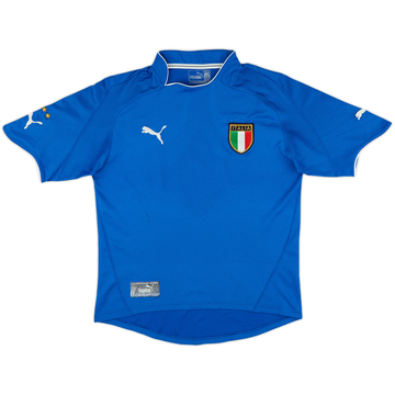 2003-04 Italy Home Shirt - 7/10 - (XL.Boys)