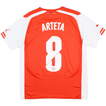 2014-15 Arsenal Home Shirt Arteta #8 - 5/10 - (M)