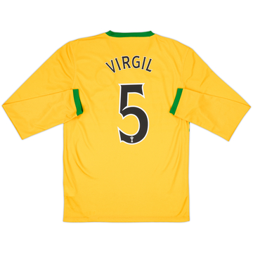 2013-14 Celtic Away L/S Shirt Virgil #5 - 8/10 - (S)