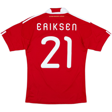 2010-11 Denmark Home Shirt Eriksen #21 - 10/10 - (S)