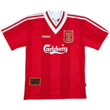 1995-96 Liverpool Home Shirt - 8/10 - (S.Boys)
