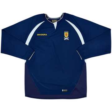 2003-05 Scotland Home L/S Shirt - 9/10 - (L)