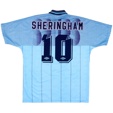 1991-94 Tottenham Third Shirt Sheringham #10 - 10/10 - (XXL)