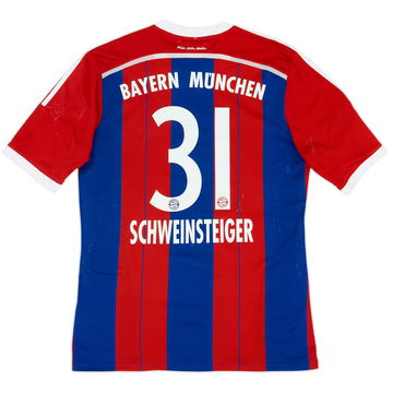 2014-15 Bayern Munich Home Shirt Schweinsteiger #31 - 5/10 - (L)