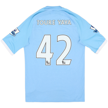 2010-11 Manchester City Home Shirt Toure Yaya #42 - 6/10 - (XS)