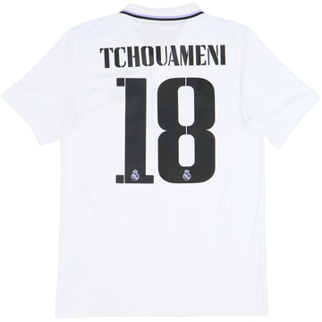 2022-23 Real Madrid Home Shirt Tchouameni #18 - 10/10 - (M)