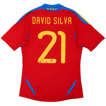 Camiseta de local de España 2010-11 David Silva #21 - 5/10 - (S)