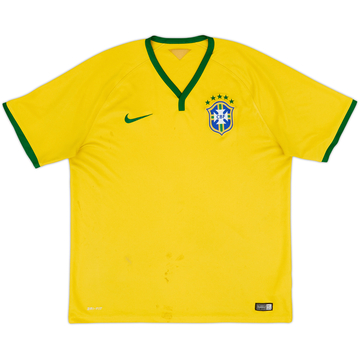 2014-15 Brazil Home Shirt - 4/10 - (XL)