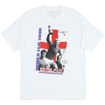 1990s England World Cup 1998 Fan Shirt - 8/10 - (XXL)