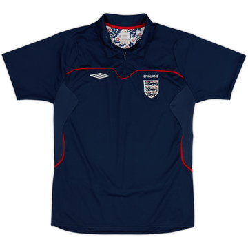 2004-05 England Umbro 1/4 Zip Polo Shirt - 6/10 - (XL.Boys)