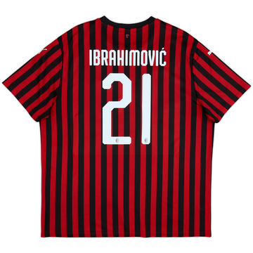 2019-20 AC Milan Home Shirt Ibrahimovic #21 - 8/10 - (XXL)