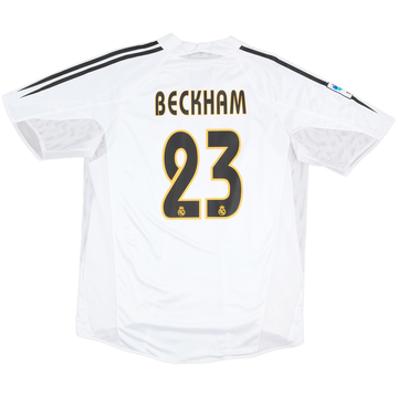 2004-05 Real Madrid Player Issue Home Shirt Beckham #23 - 7/10 - (XL)