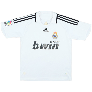 2008-09 Real Madrid Home Shirt - 4/10 - (L.Boys)