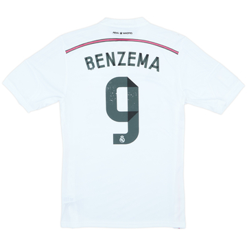 2014-15 Real Madrid Home Shirt Benzema #9 (M)