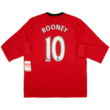 2009-10 Manchester United Home L/S Shirt Rooney #10 (L)