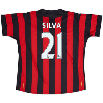 2011-12 Manchester City Away Shirt Silva #21 - 9/10 - (XL)