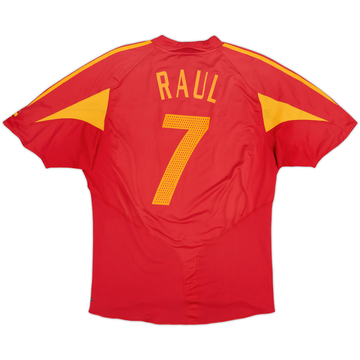 2004-06 Spain Home Shirt Raul #7 - 5/10 - (XL)