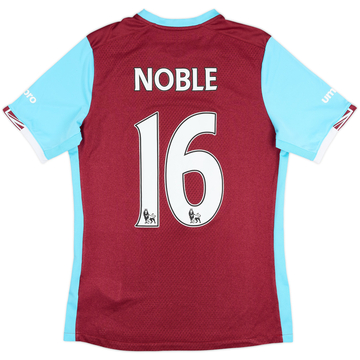 2016-17 West Ham Home Shirt Noble #16 - 6/10 - (M)