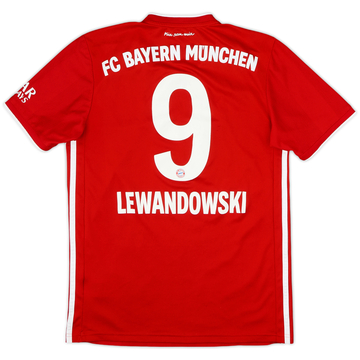 2020-21 Bayern Munich Home Shirt Lewandowski #9 - 6/10 - (S)